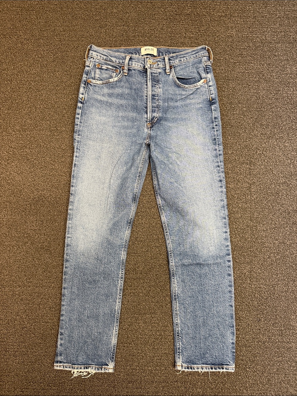 AGOLDE Riley Jeans in Blue Wash